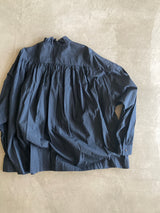 TOUJOURS レースピンタックラッフルシャツ