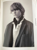 TOUJOURS レースピンタックラッフルシャツ