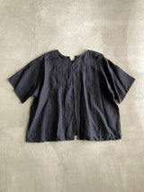 TOUJOURS リネンクロスオーバーシャツ