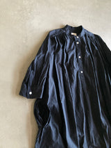 TOUJOURS ハーフビショップスリーブシャツドレス