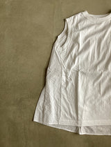 TOUJOURS スリーブレスコンビネーションTシャツ