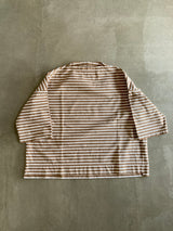 FIRMUM ボートネック六分袖Tシャツ