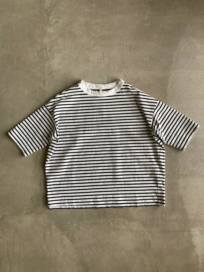 FIRMUM 6分袖クルーネックTシャツ