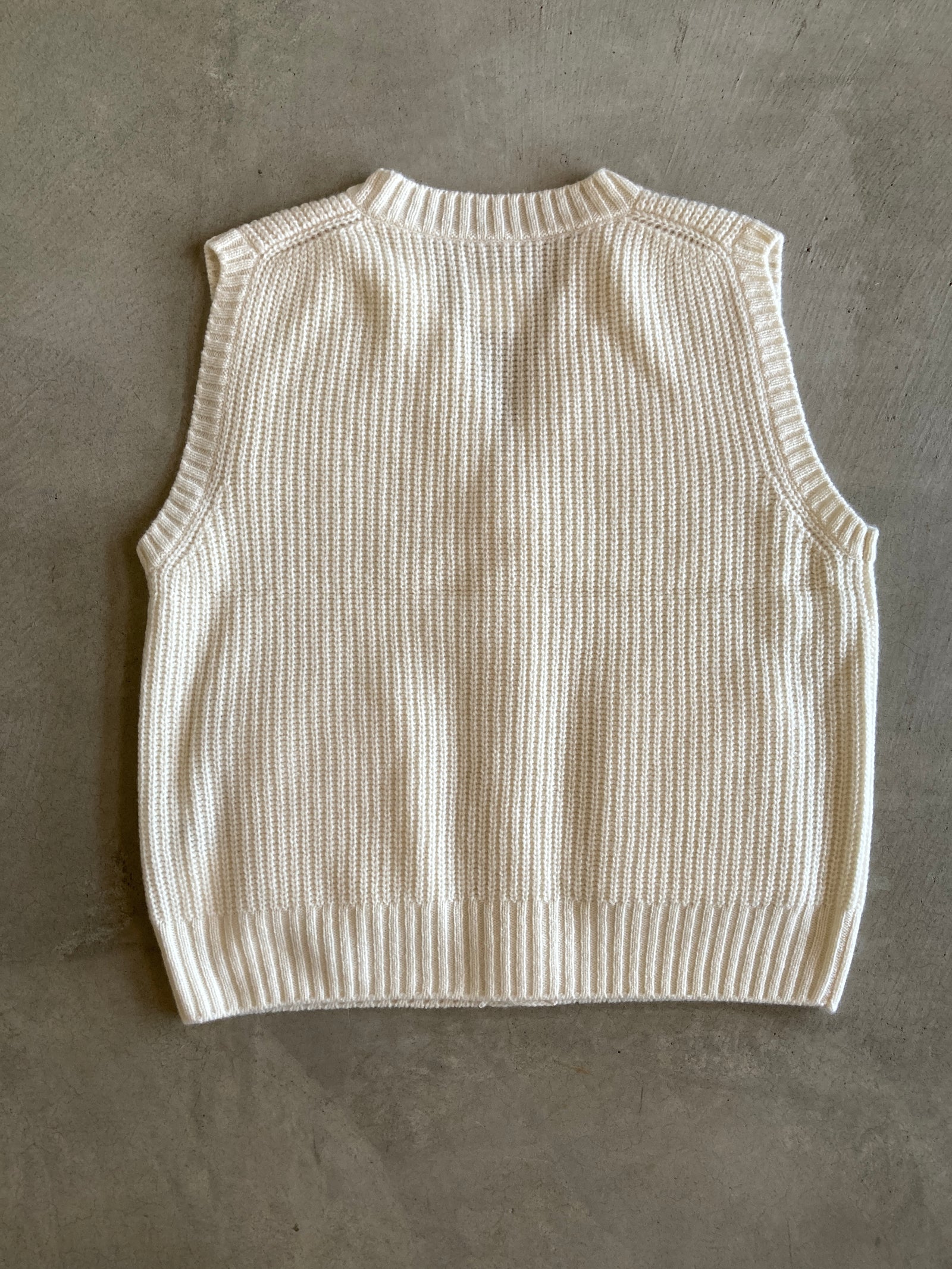 TOUJOURS リブステッチカーディガンベスト – 日々と旅 hutte