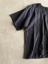 TOUJOURS リネンクロスオーバーシャツ