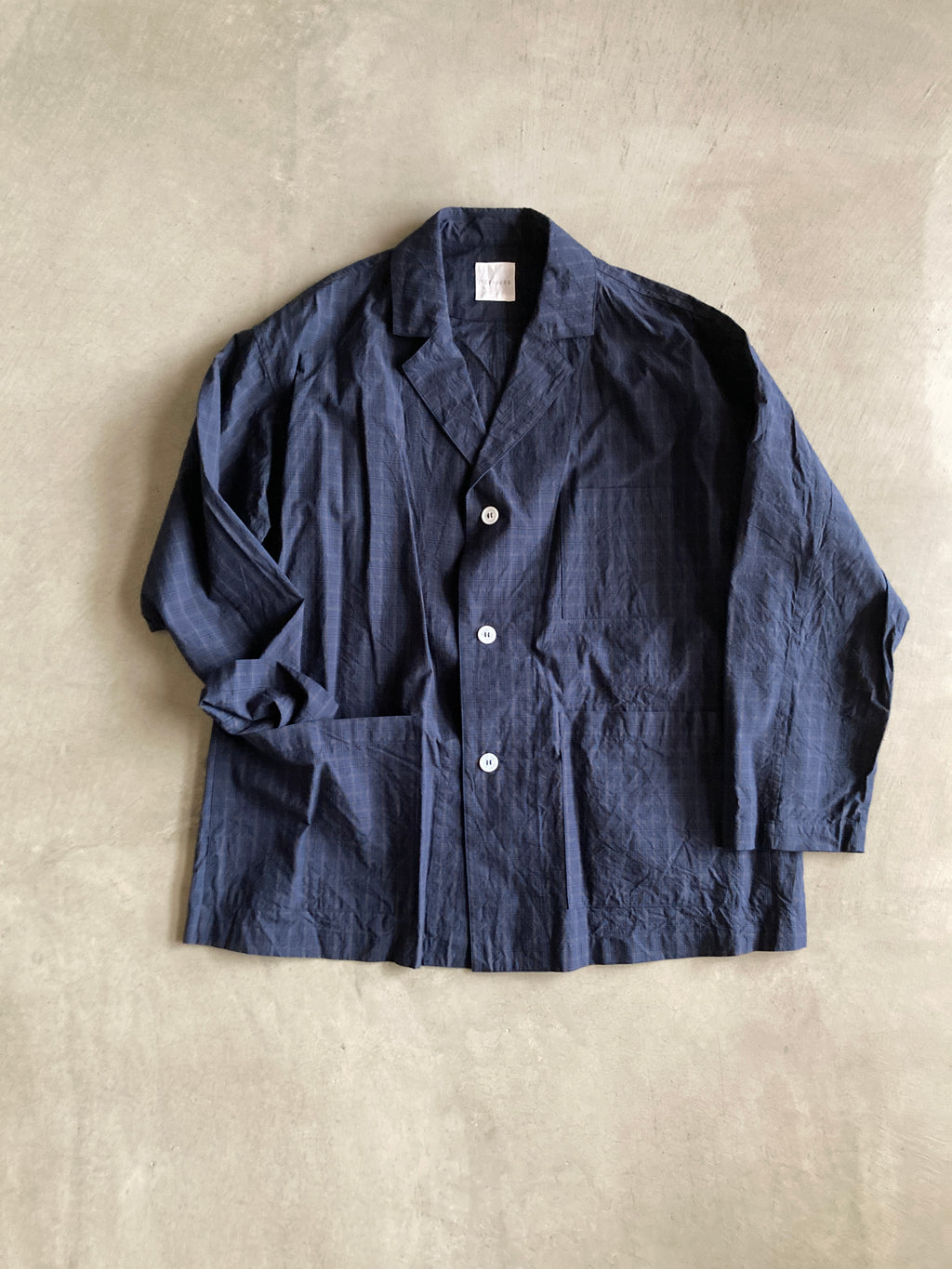 トゥジューtoujoursフランネルコットンアトリエジャケットサイズ2 TOUJOURS Atelier Jacket | PLEASE