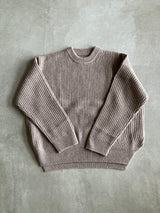 TOUJOURS リブステッチクルーネックビッグプルオーバー