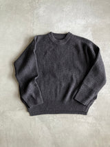 TOUJOURS リブステッチクルーネックビッグプルオーバー